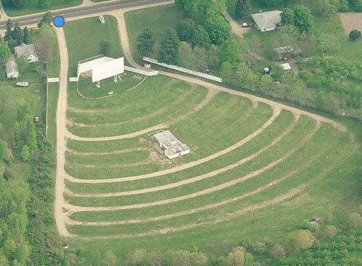 Sunset Auto Theatre - Aerial (newer photo)